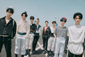 Stray Kids Nautical Fashion Shoot Wallpaper