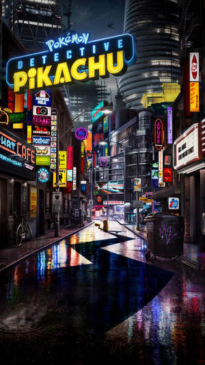 Street In Detective Pikachu Movie Wallpaper