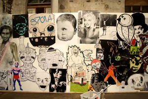 Street Wall Art Collage Wallpaper