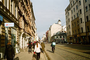 Streets Of Riga, Latvia Wallpaper