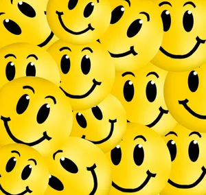 Stress Ball With Happy Smile Face Wallpaper