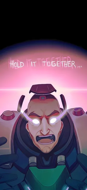 Stressed Out Cybernetic Character Wallpaper