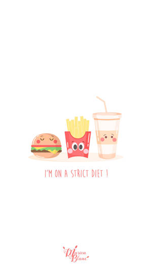 Strict Diet Food Iphone Wallpaper