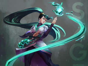 Strike Fear Into Your Enemies With Massive Walls Of Ice As Valorant Sage. Wallpaper