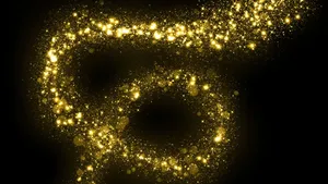 Striking Black And Gold Glitter Wallpaper Wallpaper
