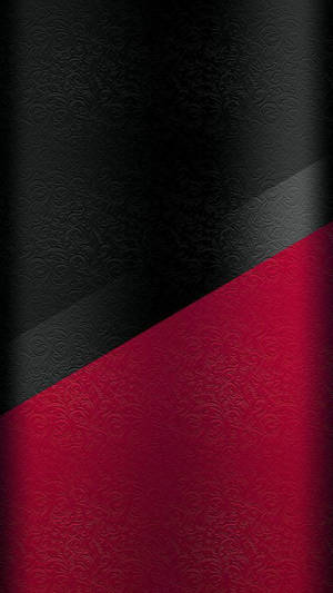 Striking Black And Red Leather Texture As Iphone Wallpaper Wallpaper