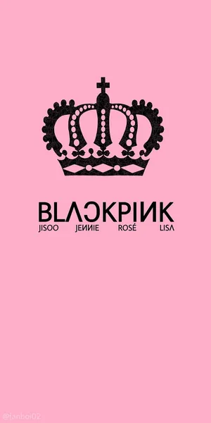 Striking Blackpink Logo With A Dark Background Wallpaper