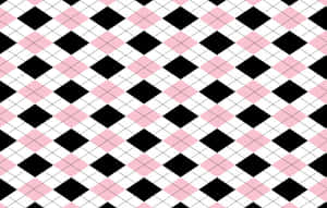 Striking Combination Of Pink, Black, And White Wallpaper