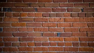 Striking Red Brick Wall Texture Wallpaper