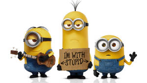 Stuart Kevin And Bob Minion Desktop Wallpaper