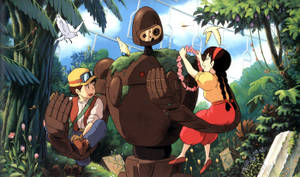 Studio Ghibli Desktop Laputan Robot Wallpaper
