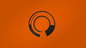 Stunning Abstract Orange Circle Wallpaper