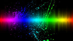 Stunning Black Neon Design Wallpaper
