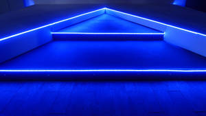 Stunning Blue Light Emitting 4k Led Display Wallpaper