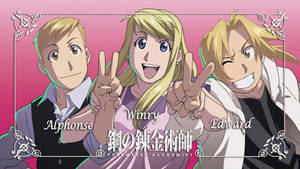 Stunning Cast Of Fullmetal Alchemist Brotherhood Wallpaper