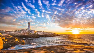 Stunning Lighthouse New England Summer Wallpaper