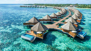 Stunning Luxury Villas In The Majestic Maldives Wallpaper
