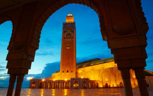 Stunning Moroccan Landscape At Dusk Wallpaper