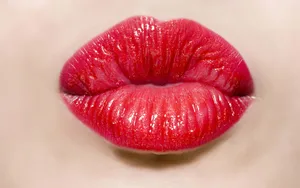 #stunning Red Lips On A Classic Beauty Wallpaper