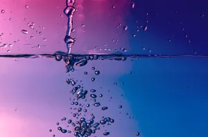 Stunning Splash Of Brilliant Blue 3d Water Wallpaper