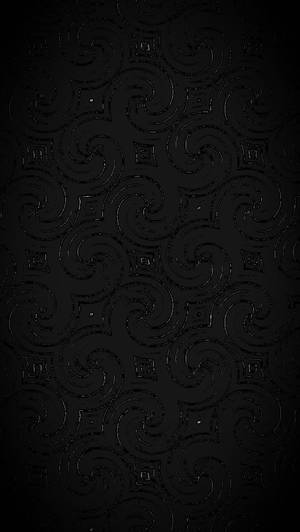 Stunning Total Black Abstract Pattern Wallpaper