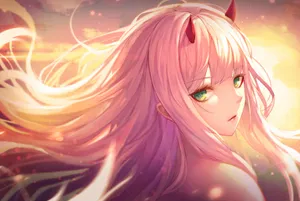 Stunning Zero Two Aesthetic Wallpaper