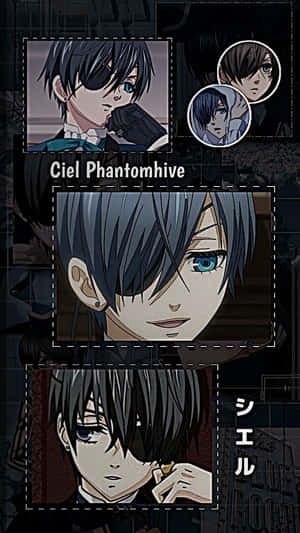 Stylish Ciel Phantomhive From Black Butler Wallpaper