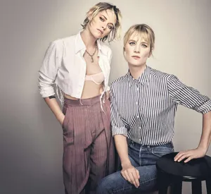 Stylish Duo Portrait Wallpaper