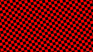 Stylish Red Checkered Pattern Wallpaper