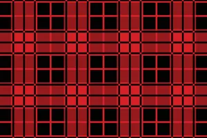 Stylishly Bold Plaid Pattern In Black And Red Wallpaper