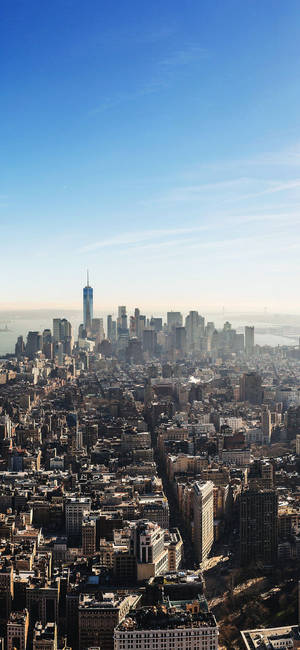 Sublime Skyscape Of New York - Captured On Iphone Wallpaper