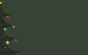 Subtle Festivity - A Minimalist Christmas Desktop Wallpaper