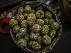 Sugar Apple In A Basket Wallpaper