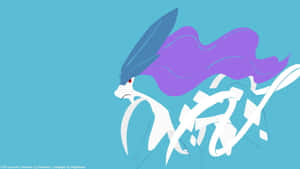 Suicune Solid Color Art Wallpaper