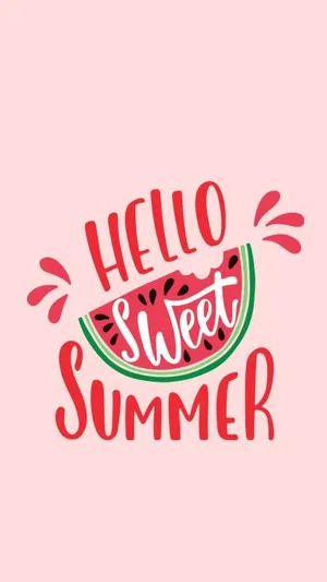 Summer Fun Hello Sweet Summer Wallpaper