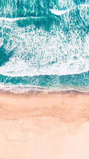 Summer Time Iphone With Crashing Waves Wallpaper