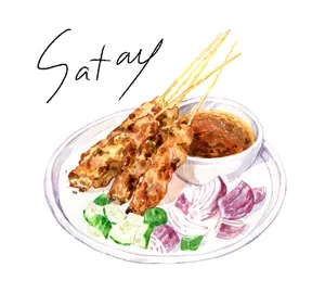 Sumptuous Chicken Satay - A Tasty Southeast Asian Delicacy Wallpaper