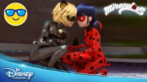 Sunglasses Emoji Ladybug And Cat Noir Wallpaper