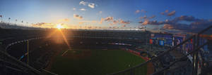 Sunlight Hitting Yankee Stadium Wallpaper