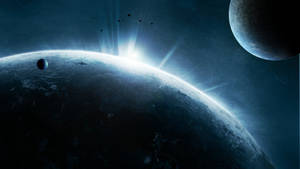 Sunrise In Space Deviantart Wallpaper