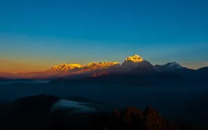 Sunrise On A Mountain Clean 4k Wallpaper