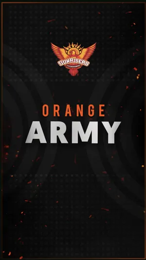 Sunrisers Hyderabad Orange Army Logo Wallpaper