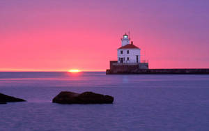 Sunset Beach Wisconsin Wallpaper