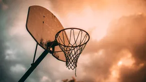 Sunset Hoop Dreams Wallpaper