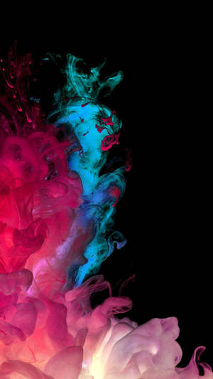 Super Amoled Paint Swirls Wallpaper