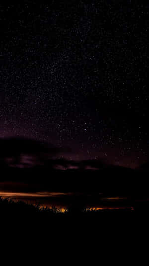 Super Dark Starry Night Sky Wallpaper