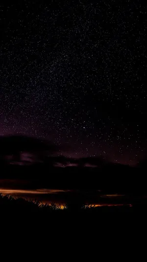 Super Dark Starry Night Sky Wallpaper