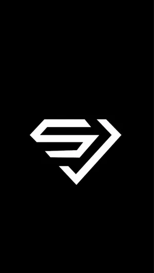 Super Junior Black & White Logo Wallpaper