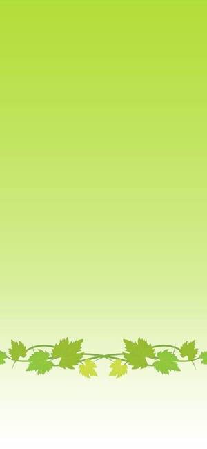 Super Light Green Leafy Vine Wallpaper