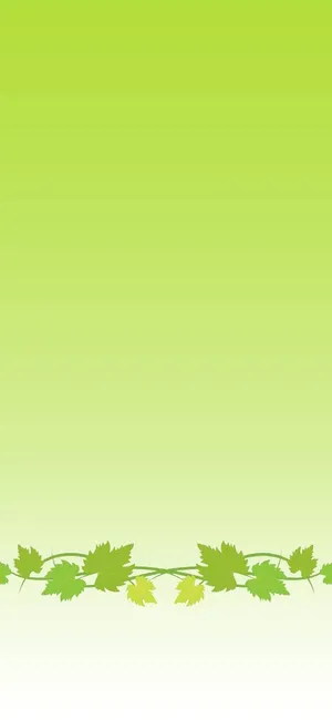 Super Light Green Leafy Vine Wallpaper
